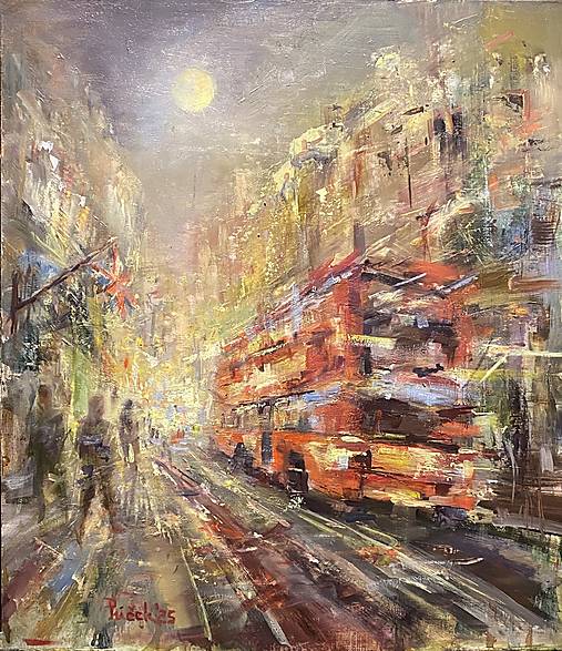 Obrazy - Nočný Londýn - 18065178_