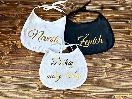 Iné doplnky - Svadobné podbradníky - 18066279_