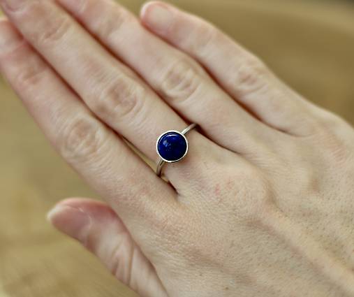 Prstene - Prsteň - lapis lazuli   - 18066143_