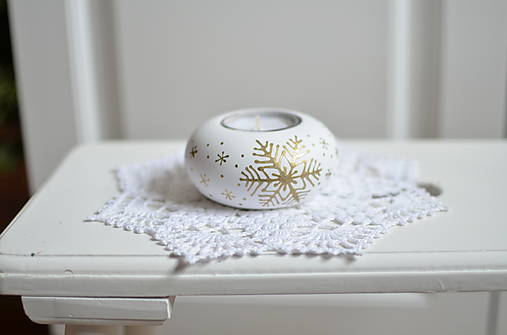 Svietidlá - Svietnik zlatý - 18068464_