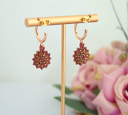 Kruhové náušnice s krištáľom (chirurgická oceľ)