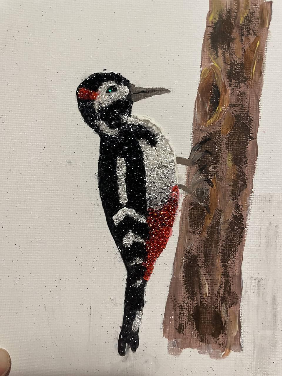 Ďateľ veľký žiarivý