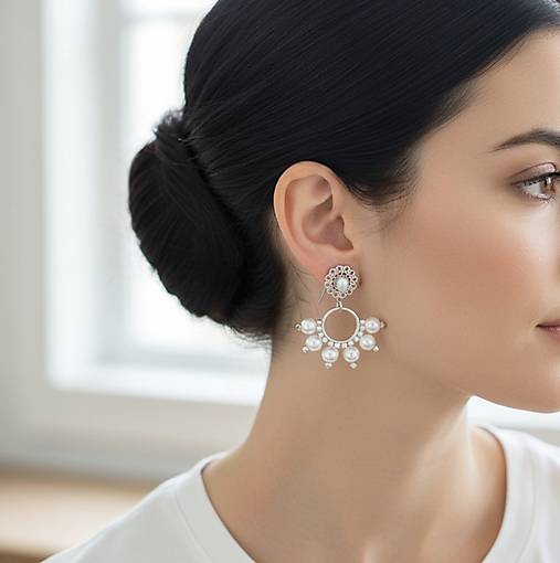 Náušnice - Korálkové náušnice PERLIČKY - 18067694_