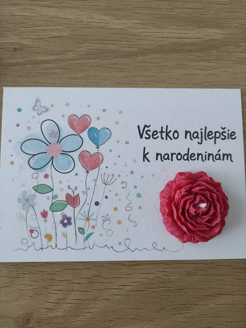 Personalizovaný darček – kvet s venovaním