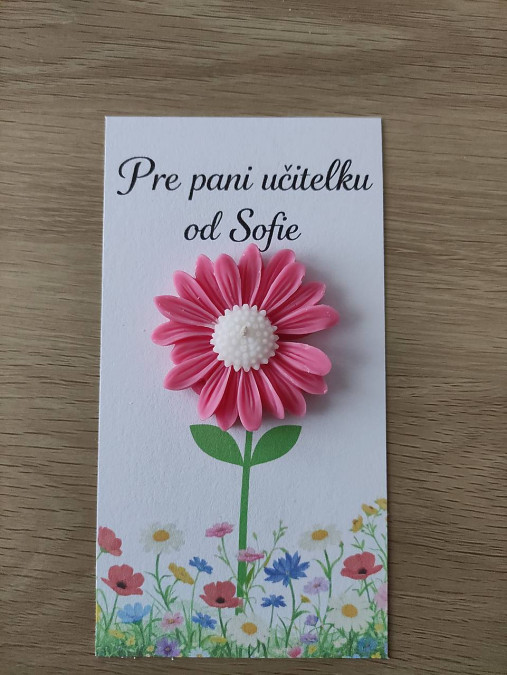 Personalizovaný darček – kvet s venovaním