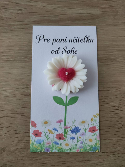 Personalizovaný darček – kvet s venovaním