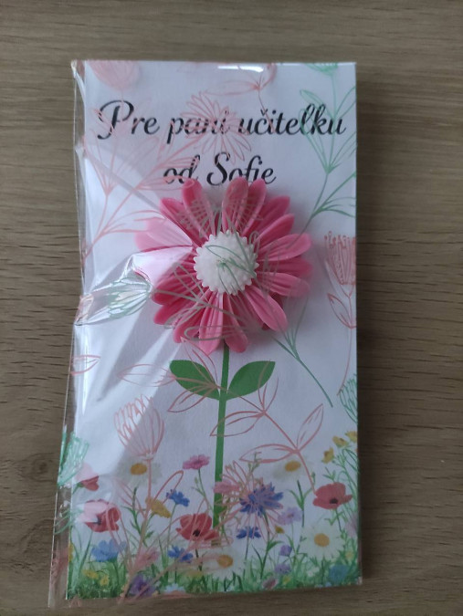 Personalizovaný darček – kvet s venovaním