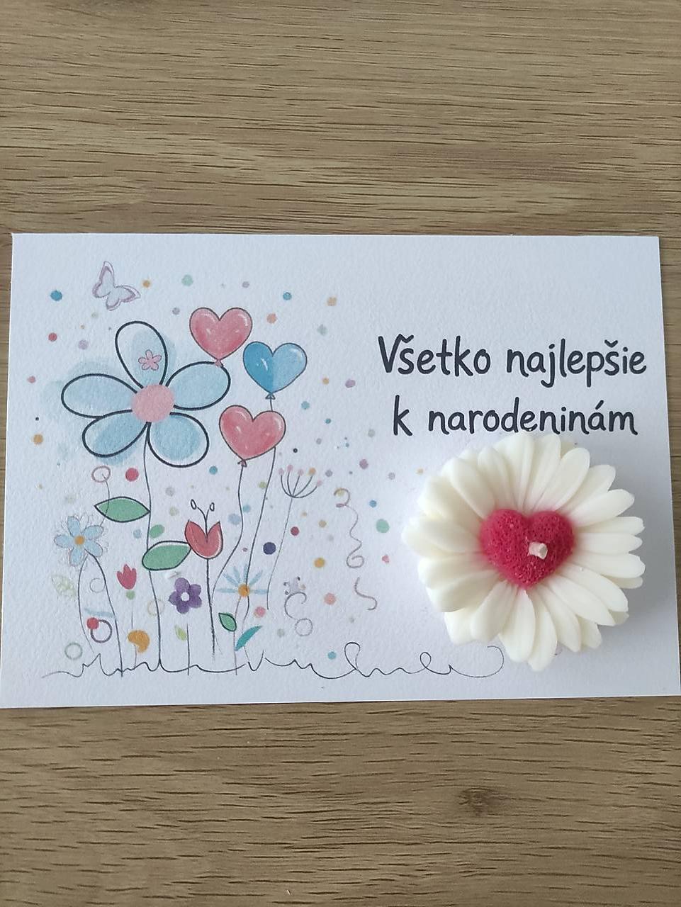 Personalizovaný darček – kvet s venovaním