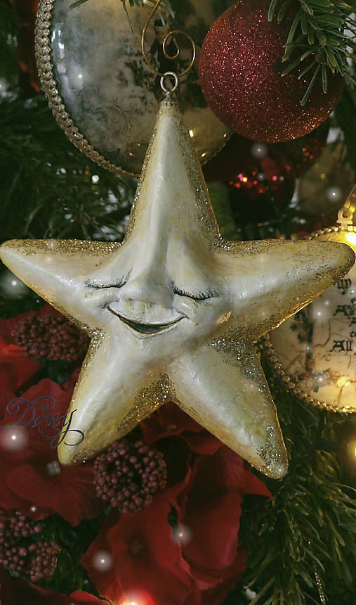 Dekorácie - ~Hviezdička VEĽKÁ ~ - 18067905_