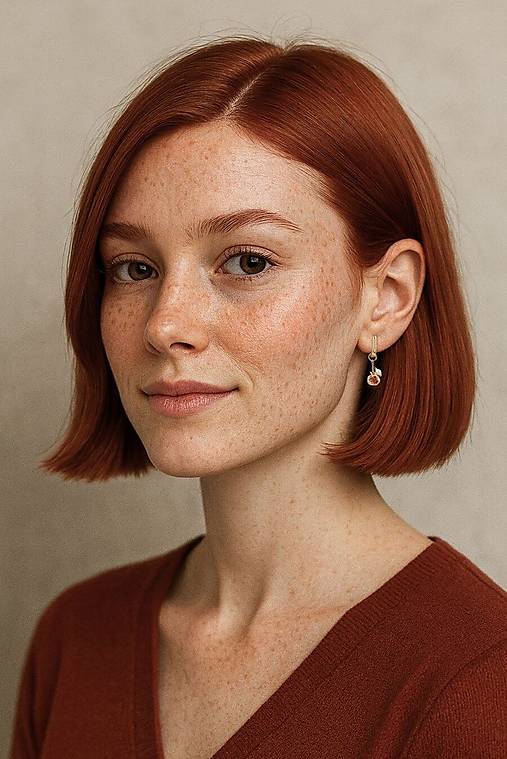 Náušnice - Granátové jablko a riečne perly - 18070015_