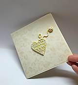 Papiernictvo - Blahoželanie / pohľadnica ... upletiem lásku - 18071698_