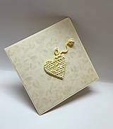 Papiernictvo - Blahoželanie / pohľadnica ... upletiem lásku - 18071699_