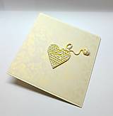 Papiernictvo - Blahoželanie / pohľadnica ... upletiem lásku - 18071702_