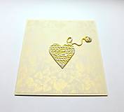 Papiernictvo - Blahoželanie / pohľadnica ... upletiem lásku - 18071706_