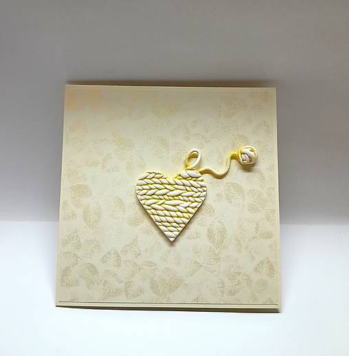 Papiernictvo - Blahoželanie / pohľadnica ... upletiem lásku - 18071697_