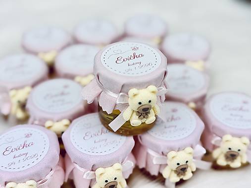 Darčeky pre svadobčanov - Minimedík na krstiny - 18071877_