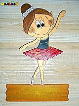 Tabuľky - Menovka - baletka - 18072340_