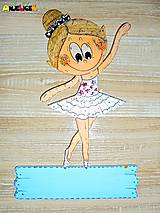 Tabuľky - Menovka - baletka - 18072341_