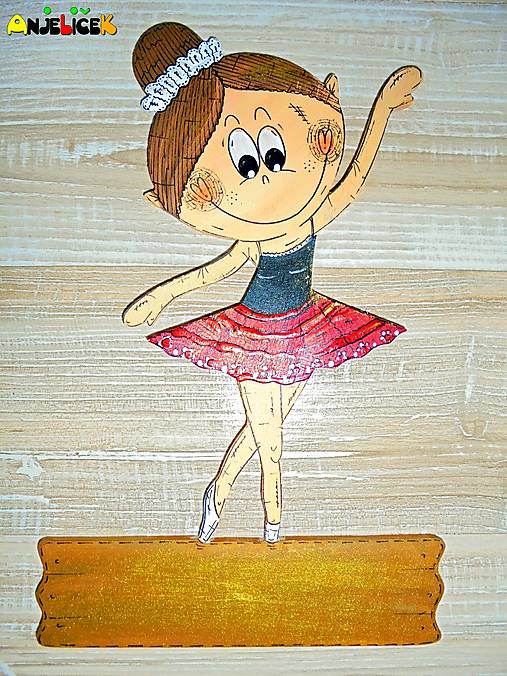 Tabuľky - Menovka - baletka - 18072340_