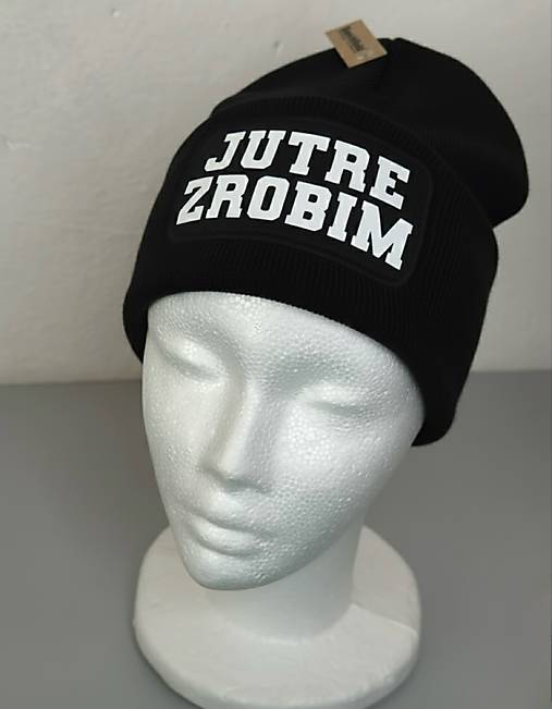 Zimná čiapka s potlačou (Jutre zrobim)