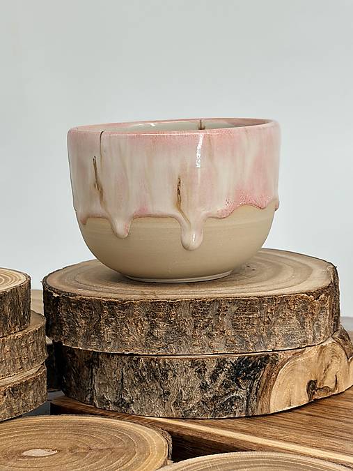 Rose Dream - pohárik latte  (280ml, bez uška)