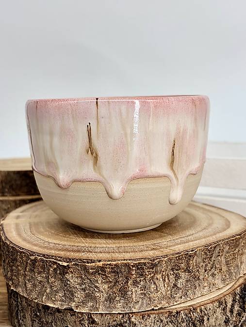 Rose Dream - pohárik latte  (280ml, bez uška)