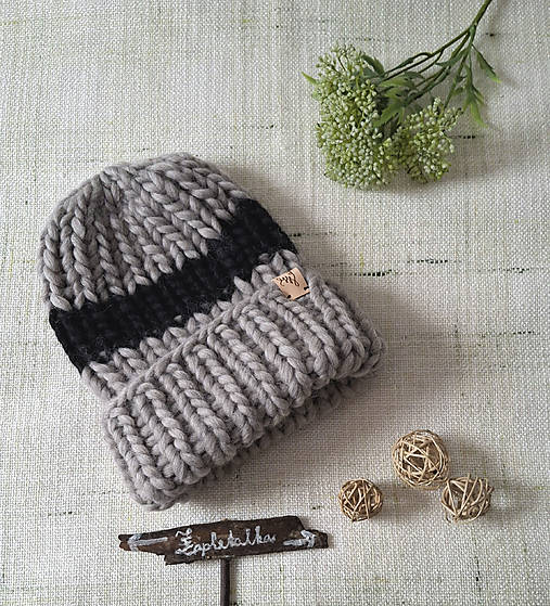 Chunky čiapky farebné