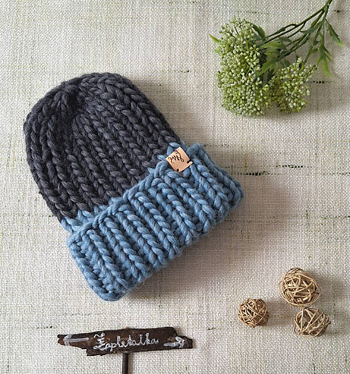 Chunky čiapky farebné