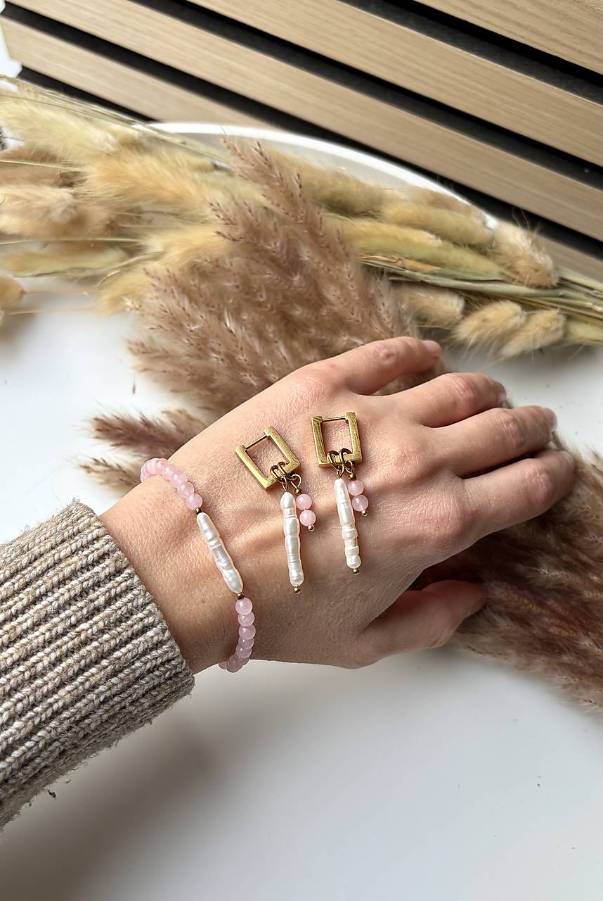 2-dielna súprava ruženín, perla