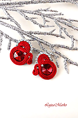 Náušnice - Violet soutache náušnice - 18071768_