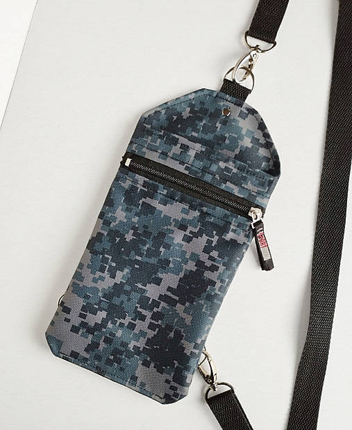 Kabelky - Tenká ľadvinka pod bundu (taška na mobil) - 18074101_