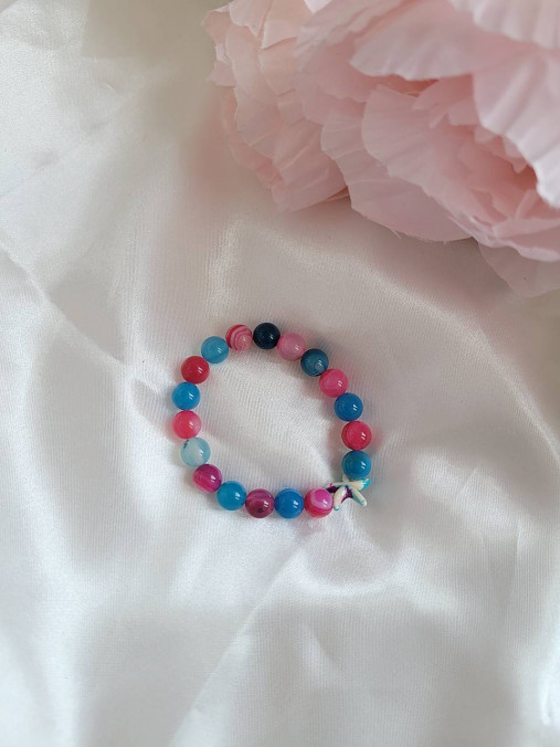 Detské doplnky - Detské minerálne náramky morské hviezdice - 18073073_