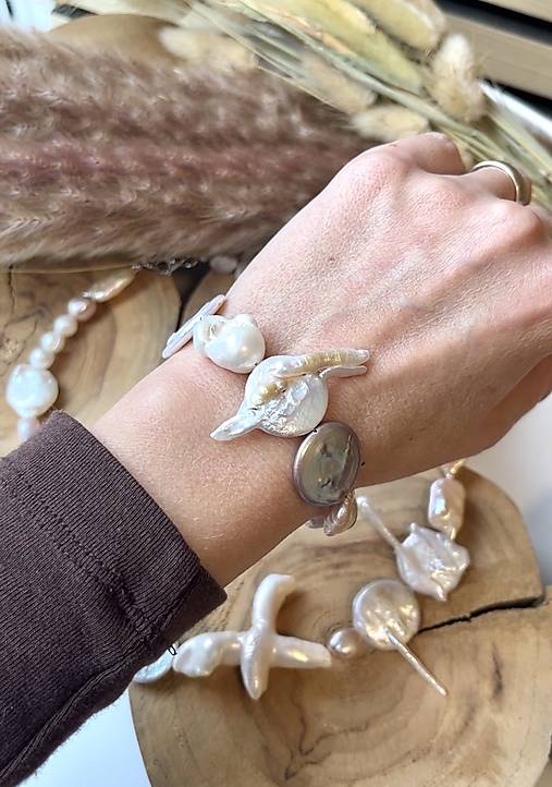 Maxi perlový náhrdelník mix