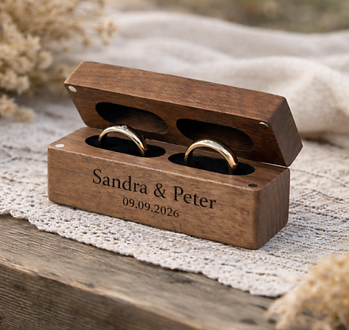 Prstene - Krabička na obrúčky - 18074357_