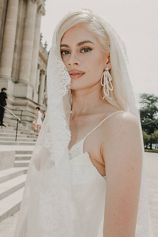 Luxusné perlové náušnice