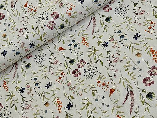 100% BAVLNA DEKOR/KVETINY