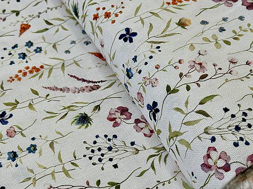 100% BAVLNA DEKOR/KVETINY