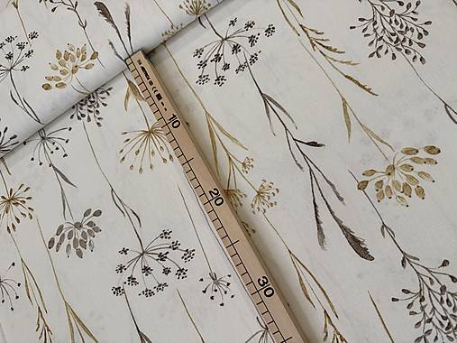 100% BAVLNA DEKOR TRÁVA