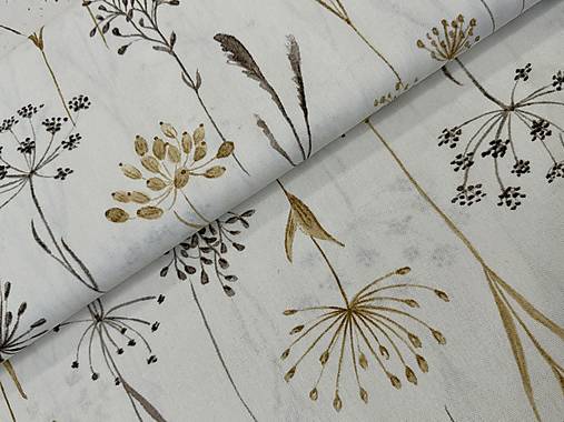 100% BAVLNA DEKOR TRÁVA