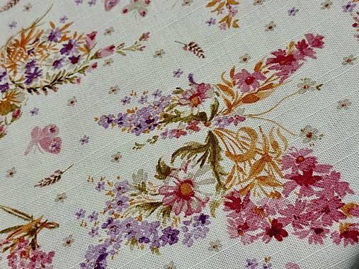 100% BAVLNA DEKOR/ KVETINY