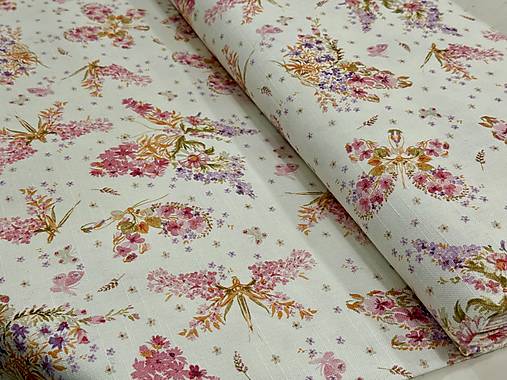 100% BAVLNA DEKOR/ KVETINY