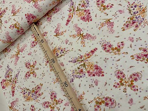 100% BAVLNA DEKOR/ KVETINY