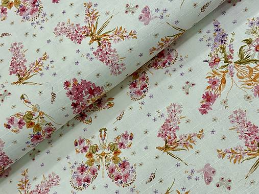 100% BAVLNA DEKOR/ KVETINY