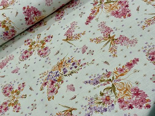 100% BAVLNA DEKOR/ KVETINY