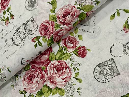 BAVLNA DEKOR LONETA / RUŽE