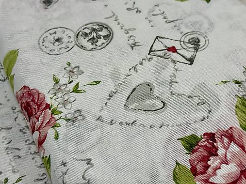 BAVLNA DEKOR LONETA / RUŽE