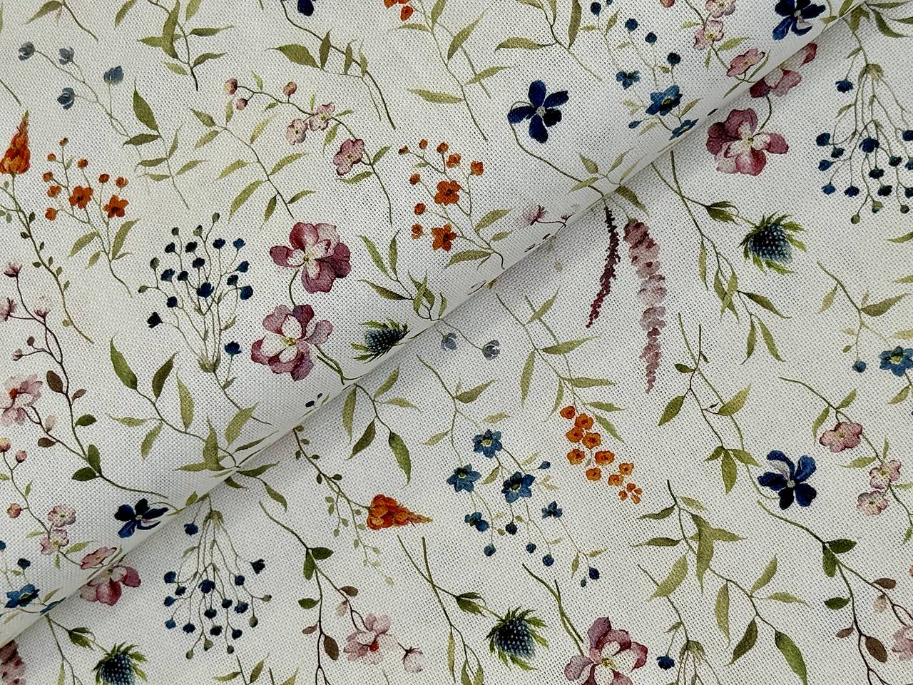 100% BAVLNA DEKOR/KVETINY