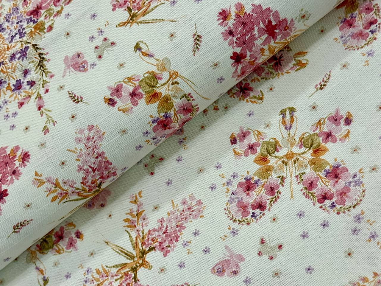 100% BAVLNA DEKOR/ KVETINY