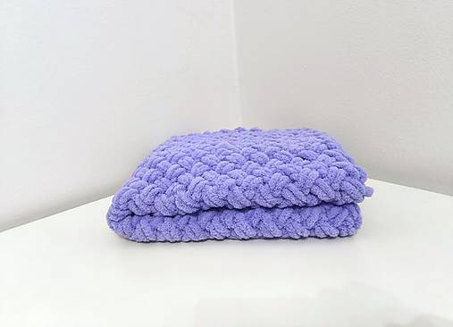 Detský textil - Puffy deka pre bábätko - jemne fialová - 18075429_