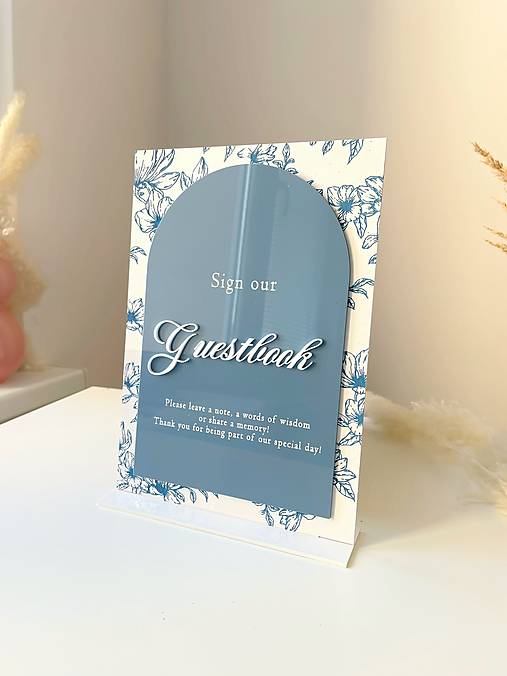 Tabuľky - Svadobná tabuľka Podpíšte našu knihu hostí 135 - 18074867_